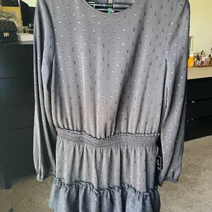 Express Black Long Sleeve Dress